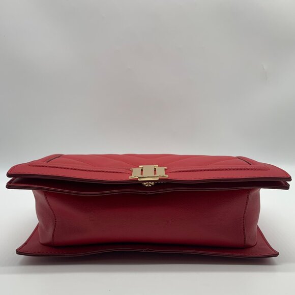 I.N.C. International Concepts Red Pepper Chevron Ajae Flap Convertible Crossbody - Picture 5 of 11